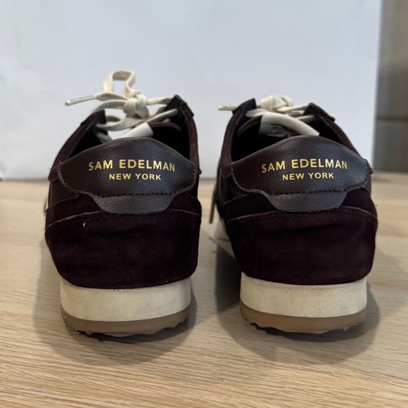 Sam Edelman Women's Cafe Noir Brown Nylon Ivey Lace Up Sneaker Size 8M - Picture 6 of 10